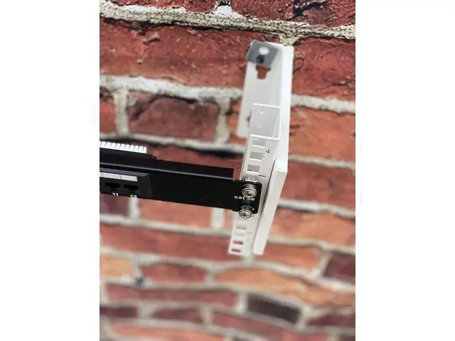 Alt view image 7 of 7 - KENUCO 19 Inch Vertical Ends Wall Mount Rack Wall Mountable Server Rack w/Hardware Black (4U)