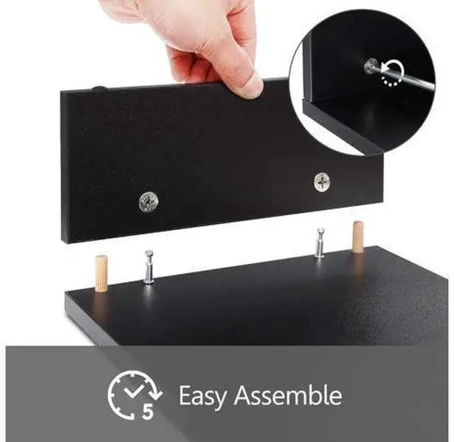 Alt view image 6 of 7 - FITUEYES Monitor Stand - 2 Tier Computer Monitor Riser with 16.7 Inch Shelf, Wood Desktop Stand for Laptop Computer Screen, Desk Organization, Office Supplies,Black, DT204201WB