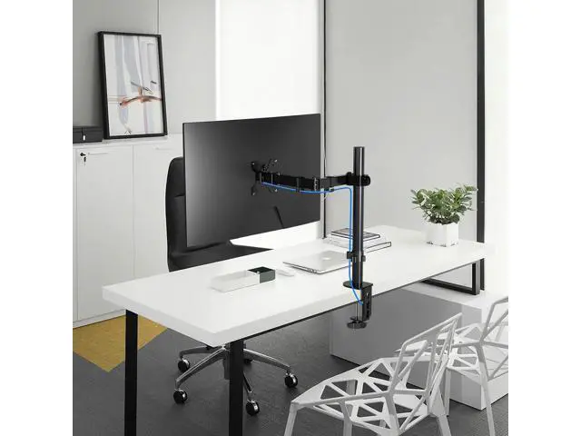 Alt view image 7 of 7 - Pholiten Single Monitor Arm,Single Monitor Desk Mount,Adjustable Monitor Arm,Single Mount Holds Screen Up to 22lbs,Monitor Desk Mount,100x100 Vesa Monitor Stand,Monitor Arm Mount