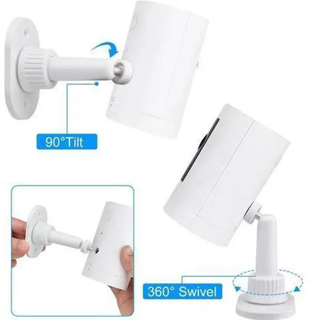 Alt view image 3 of 7 - 4pack Adhesive Wall Mount Compatible with Ring Stick Up Cam Wired/Battery and Ring Indoor Cam HD Security Camera,360 Degree Adjustable Mounting BracketCamera not Included