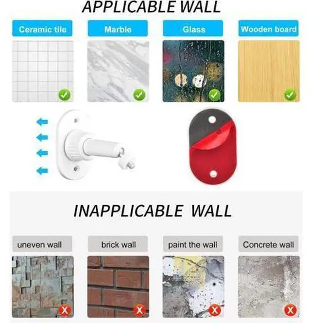 Alt view image 4 of 7 - 4pack Adhesive Wall Mount Compatible with Ring Stick Up Cam Wired/Battery and Ring Indoor Cam HD Security Camera,360 Degree Adjustable Mounting BracketCamera not Included