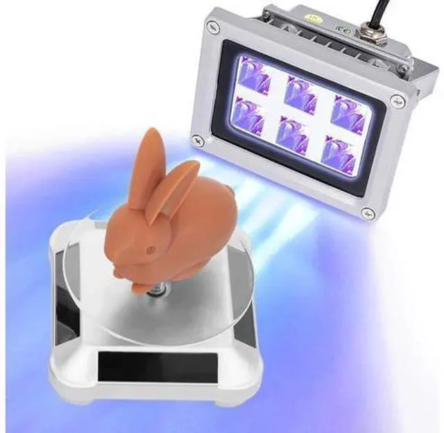 Main image of 3D Printer UV Resin Curing Light with Solar Turntable 360°Rotating Stand for SLA DLP LCD 3D Printer Solidify Photosensitive Resin 405nm UV Resin Affect, DIY Curing Enclosure