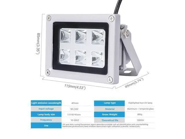Alt view image 2 of 7 - 3D Printer UV Resin Curing Light with Solar Turntable 360°Rotating Stand for SLA DLP LCD 3D Printer Solidify Photosensitive Resin 405nm UV Resin Affect, DIY Curing Enclosure