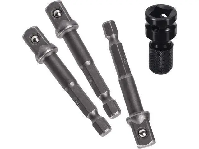 Alt view image 3 of 7 - OIIKI 6 Pack 3/8 inch(10mm) Square Socket Adapter Bit Set, Impact Driver Power Bits for Automotive DIY-1/4 Hex Shank