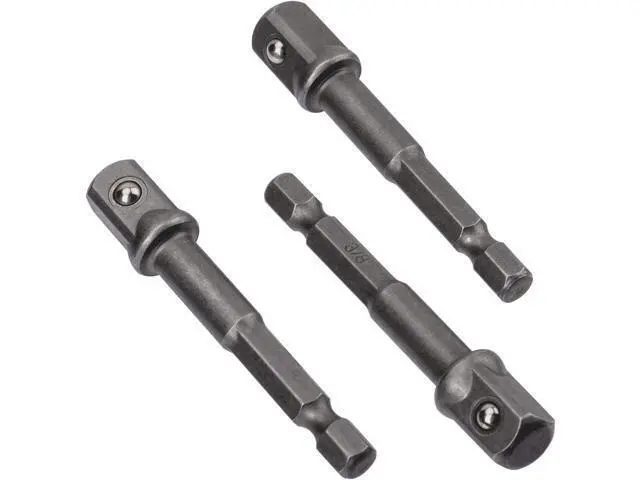 Alt view image 4 of 7 - OIIKI 6 Pack 3/8 inch(10mm) Square Socket Adapter Bit Set, Impact Driver Power Bits for Automotive DIY-1/4 Hex Shank