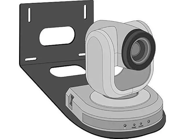 Alt view image 3 of 7 - DIYE Universal Wall Camera Mount for PTZOptics HuddleCamHD Bracket | HuddleCamHD Cameras, PTZ Optics Camera, Compatible with Sony Panasonic & More | Small Based (Black)
