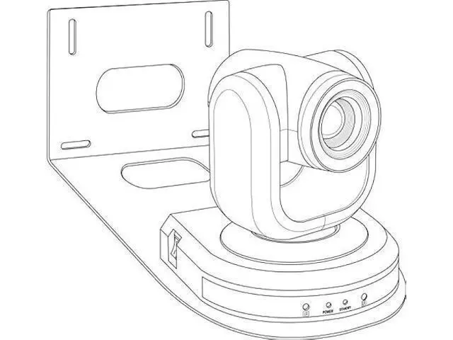Alt view image 7 of 7 - DIYE Universal Wall Camera Mount for PTZOptics HuddleCamHD Bracket | HuddleCamHD Cameras, PTZ Optics Camera, Compatible with Sony Panasonic & More | Small Based (Black)