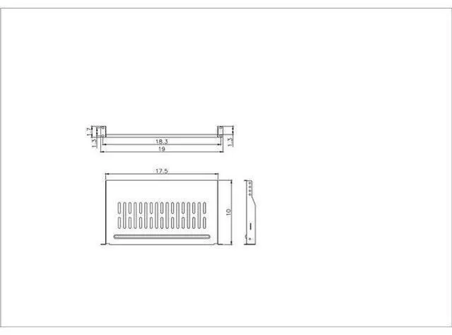 Alt view image 3 of 3 - RAISING ELECTRONICS Cantilever Server Shelf Vented Shelves Rack Mount 19inch 1U 10inch(250mm) Deep