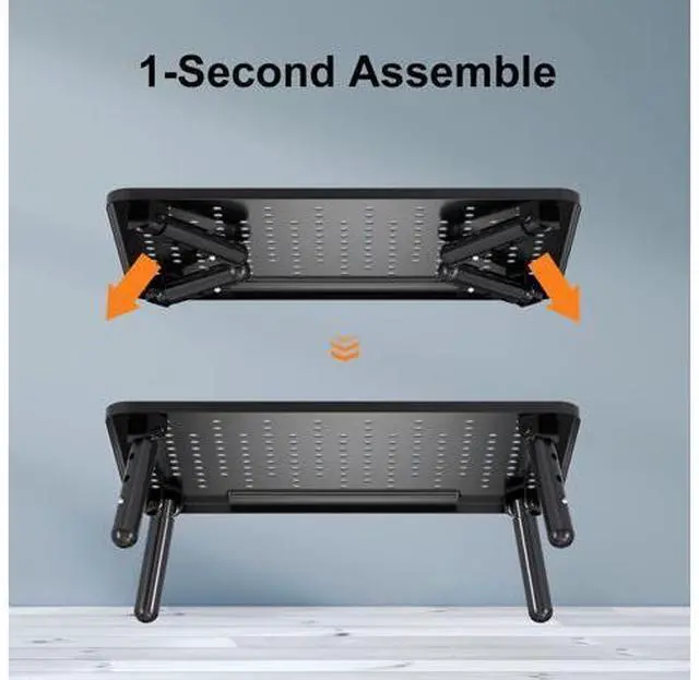 Alt view image 2 of 7 - Bracwiser Foldable Monitor Riser Metal Computer Stand for Desk 3 Height Adjustable Laptop Stand with Pen Storage, MST013