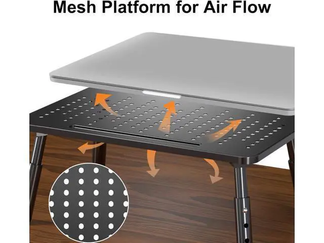 Alt view image 5 of 7 - Bracwiser Foldable Monitor Riser Metal Computer Stand for Desk 3 Height Adjustable Laptop Stand with Pen Storage, MST013