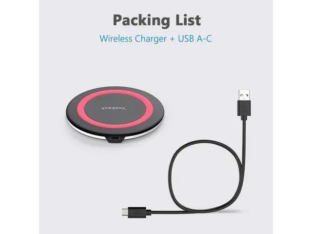 Alt view image 6 of 6 - Yootech Wireless Charger,10W Max Fast Wireless Charging Pad Compatible with iPhone 15/15 Plus/15 Pro Max/14/13/SE 2022/12/11/X/8,Samsung Galaxy S22/S21/S20,for AirPods Pro 2(No AC Adapter)