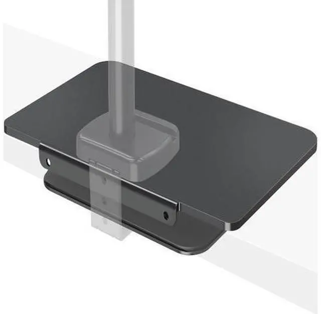 Main image of MOUNTUP Monitor Mount Reinforcement for Tempered Glass Desk, Monitor Arm Plate, Steel Bracket for Thin and Most Fragile Table, for Desk C Clamp Installation of Monitor Stand