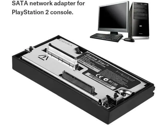 Alt view image 2 of 7 - SATA Interface Network Adaptor HDD Hard Disk Adapter for Sony PS2 Playstation 2, No IDE
