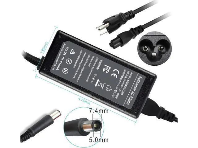 Alt view image 3 of 7 - 65W Charger Power Supply Adapter for Dell Chromebook 11 3180 3189 3120 3181 P22T P26T LA65NS2-01 PA-12 HA65NM130 06TM1C 09RN2C 6TM1C Y1H45 1XRN1 PA-1900-02D CB1C13 DA65NM111-00 928G4