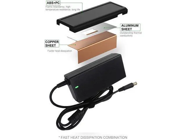Alt view image 5 of 7 - 19.5V 3.34A 65W PA-12 AC Adapter Charger for Dell Inspiron M5030 M5110 N4010 N4020 N4030 N5010 N5110 N5030 N5040 N5050 Inspiron 15 1564 3537 7537 Power Supply Cord(7.4 * 5mm Tip)