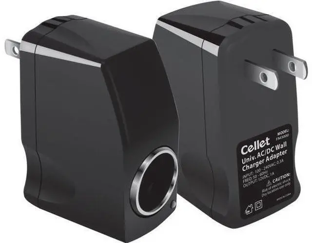Main image of Cellet AC to DC 12V Output Converter. AC/DC Power 110V- 120V AC to 12V DC Car Cigarette Lighter Power Converter. AC to DC Female Adapter (Not for Air-Pump, Compressor, Vacuum Cleaner)