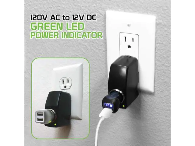 Alt view image 5 of 7 - Cellet AC to DC 12V Output Converter. AC/DC Power 110V- 120V AC to 12V DC Car Cigarette Lighter Power Converter. AC to DC Female Adapter (Not for Air-Pump, Compressor, Vacuum Cleaner)