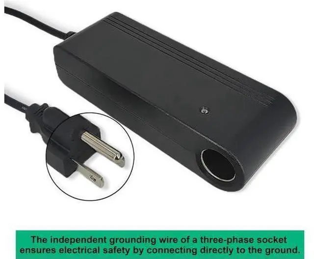 Alt view image 4 of 5 - 96W 8A AC to DC Converter, Car Cigarette Lighter Adapter, 110v/120v to 12v AC/DC Adapter Power Supply for Convert a Wall Outlet to a Car Cigarette Lighter Socket