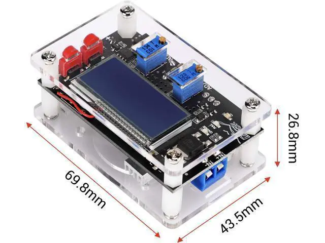 Alt view image 4 of 7 - DROK Buck Boost Voltage Regulator, DROK DC 6-30V to DC 0.5-30V 5V 12V 24V Adjustable Voltage Converter, 4A 60W Power Supply Step Up Down Transformer Board Module with USB Port Case LCD Display Volt Am