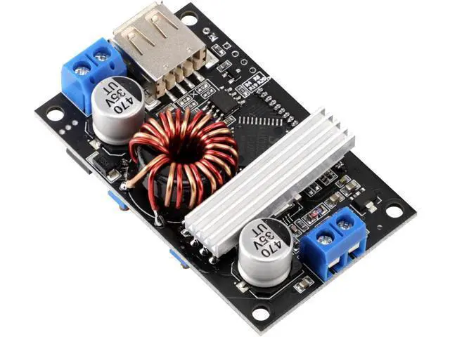 Alt view image 7 of 7 - DROK Buck Boost Voltage Regulator, DROK DC 6-30V to DC 0.5-30V 5V 12V 24V Adjustable Voltage Converter, 4A 60W Power Supply Step Up Down Transformer Board Module with USB Port Case LCD Display Volt Am