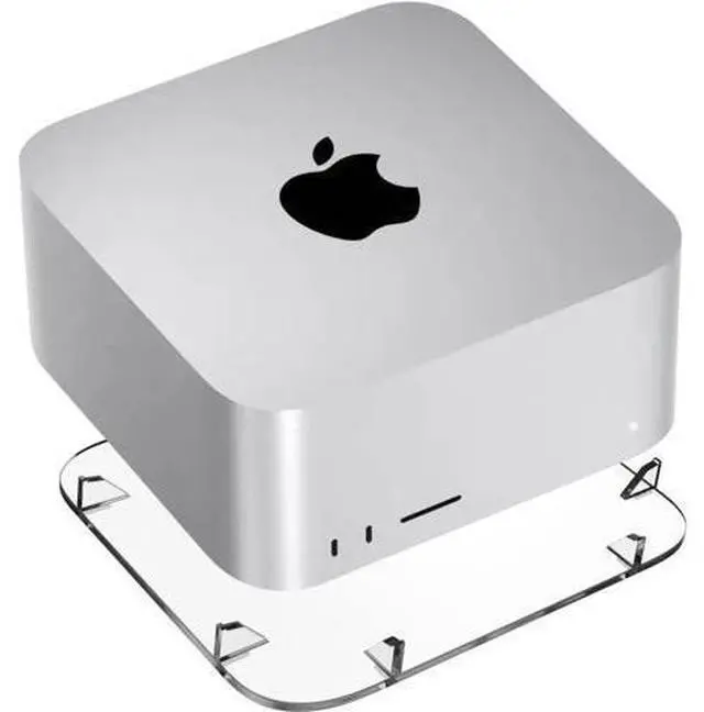 Main image of Acrylic Desktop Stand for Mac Studio M2 Max, M2 Ultra, M1 Max, M1 Ultra - Mac Studio Stand Holder Compatible with Mac Studio and Mac mini, Clear