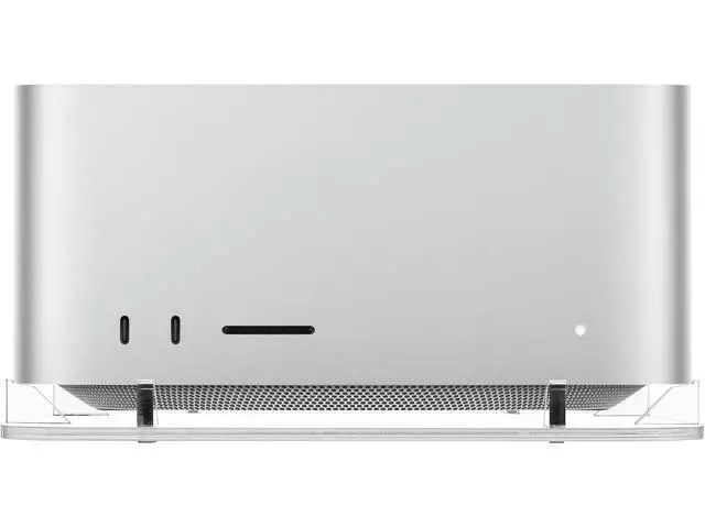 Alt view image 7 of 7 - Acrylic Desktop Stand for Mac Studio M2 Max, M2 Ultra, M1 Max, M1 Ultra - Mac Studio Stand Holder Compatible with Mac Studio and Mac mini, Clear