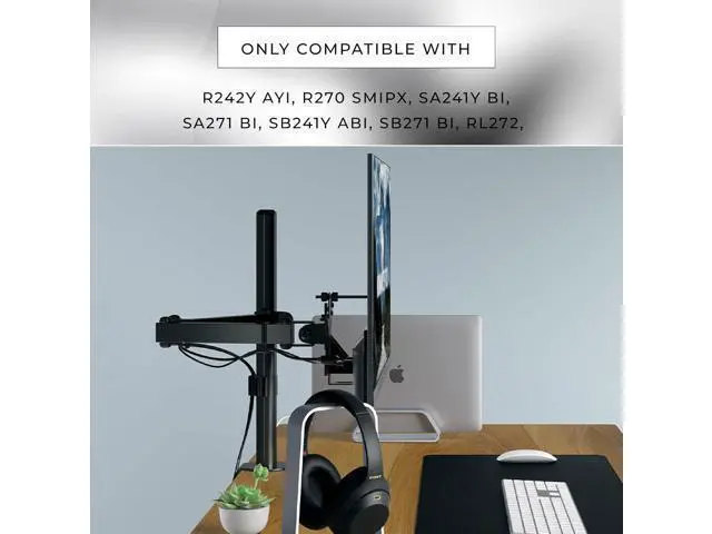 Alt view image 2 of 7 - HumanCentric VESA Mount Compatible with Acer Monitors SA241Y bi, SA271 bi, SB241Y Abi, SB271 bi, RL242YE, R242Y Ayi and R270 SMIPX and Viewsonic VX2776-smhd-2 and VX2476-smhd-2