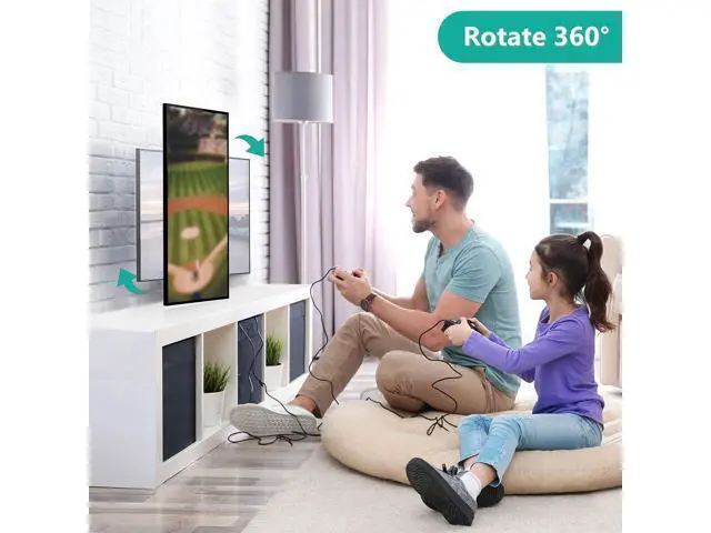 Alt view image 4 of 7 - WALI TV Wall Mount Articulating LCD Monitor Full Motion 15 inch Extension Arm Tilt Swivel for Most 13 to 32 inch LED TV Flat Panel Screen with Mounting Holes up to 100x100mm (1330LM-W), White