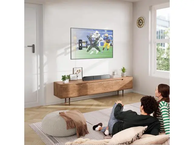 Alt view image 6 of 7 - Full Motion TV Monitor Wall Mount Bracket Articulating Arms Swivel Tilt Extension Rotation for Most 13-42 Inch LED LCD Flat Curved Screen TVs & Monitors, Max VESA 200x200mm up to 44lbs by Pipishell