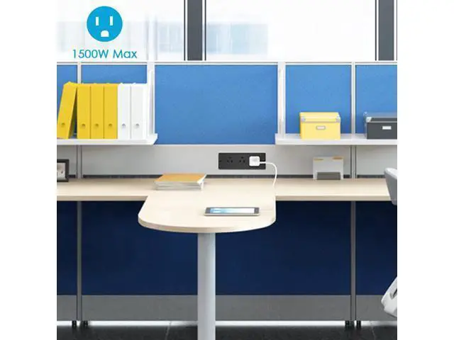 Alt view image 7 of 7 - Conference Recessed Power Strip Socket Waterproof,Conference Table Power Strip,Waterproof Furniture Recessed Power Strip,Flush Mount Power Strip with 3 Outlets,6ft Extension Cord with Flat Plug Black