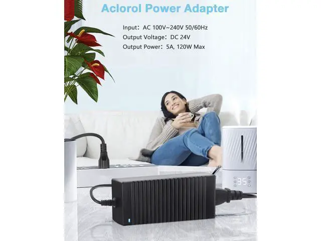 Alt view image 6 of 7 - 24V 5A 120W Power Supply 100V-240V or 110V - 220V AC to DC Adapter 24V 5amp Switching Converter 5.5x2.1mm Plug for Routers CCTV IP Security Cameras 5050 3528 LED Strip Mould Lights