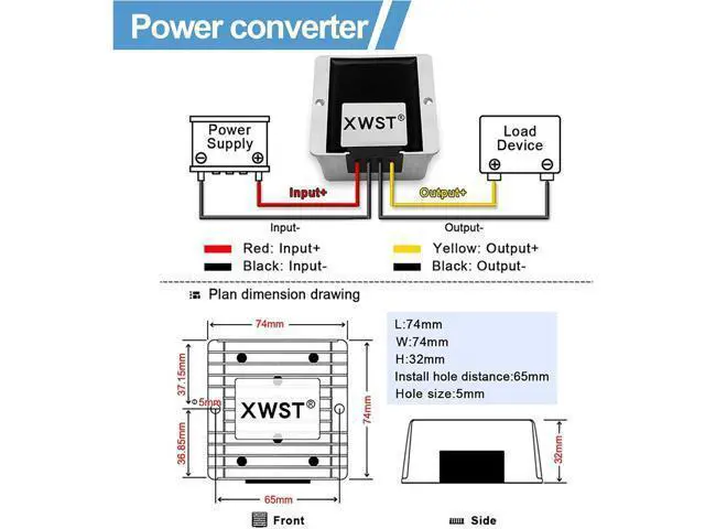 Alt view image 4 of 7 - DC DC 12V to 15V 15A Step-up Module,Boost Converter 9V-13V to 15V Voltage Regulator,Waterproof Power Adapt 225W 15V Volt Transformer Module(12V to 15V 15A)