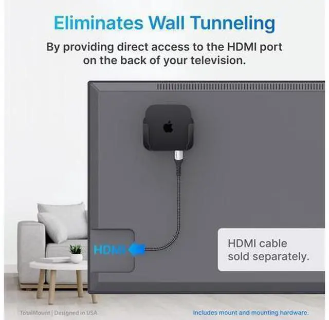 Alt view image 6 of 6 - TotalMount Apple TV Mount Compatible with all Apple TVs