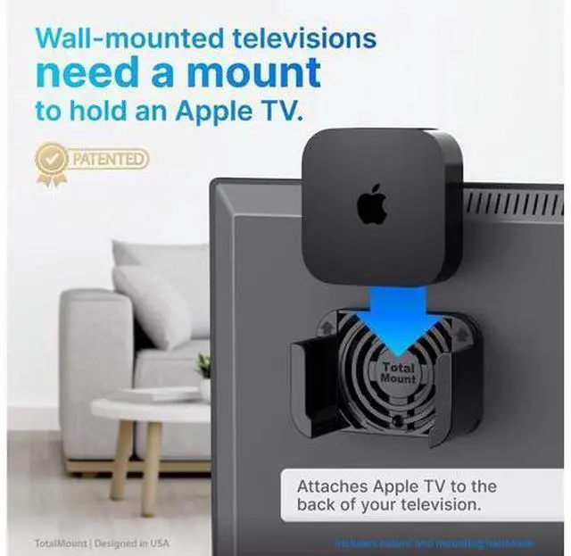 Alt view image 2 of 6 - TotalMount Apple TV Mount Compatible with all Apple TVs