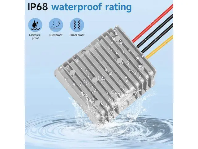 Alt view image 4 of 6 - DC-DC 36V 48V to 12V 20A 240W Step Down Converter Golf Cart Voltage Regulator Reducer Transformer with Fuse Waterproof