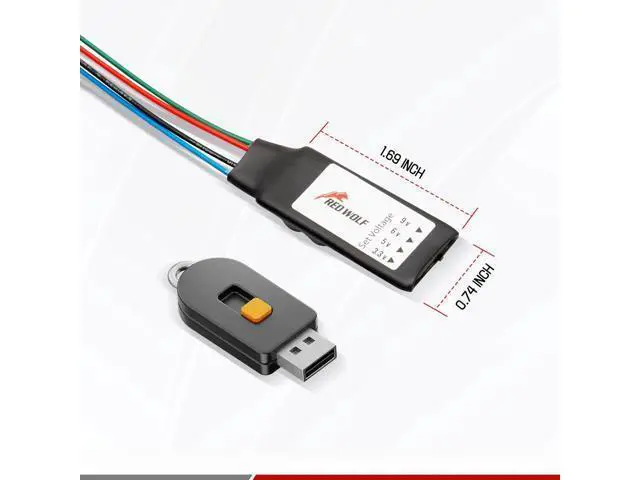 Alt view image 5 of 7 - RED WOLF Voltage Regulator DC 12V to 3.3V 5V 6V 9V Step Down Converter Power Supply Voltage Adapter Adjust Direct Current for Vehicles Accessories Devices Backup Camera Radio Stereo