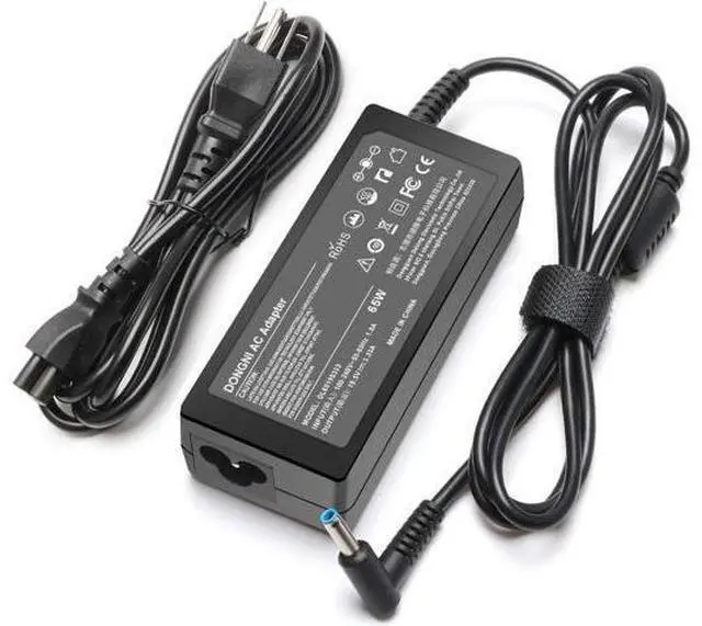 Main image of 65W 19.5V 3.33A Ac Adapter for HP Pavilion x360 11 13 15, Zbook 14u G4 G5 15u 15 G3, 15-f111dx 15-f211wm 15-f233wm 15-f278nr 15-r052nr 15-r132wm Power Supply Blue Tip