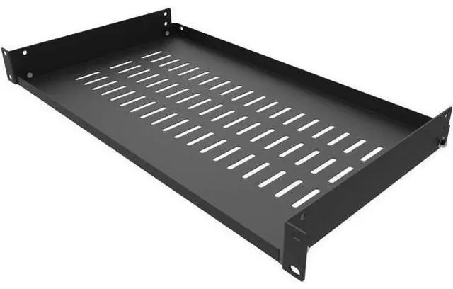Main image of Jingchengmei 1U Disassembled Vented Cantilever Server Rack Mount Shelf 10"(254mm) Depth for 19-Inch Network/AV Equipment Rack and Cabinet(1U10V)