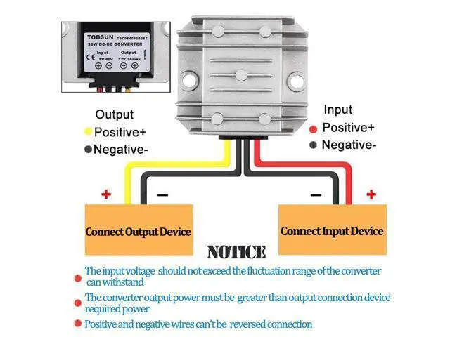 Alt view image 6 of 7 - Golf CART Voltage Reducer Automatic Buck Boost Converter DC 8V-40V to 12V 3A 36W Step Down Up Regulator Waterproof Module Transformer