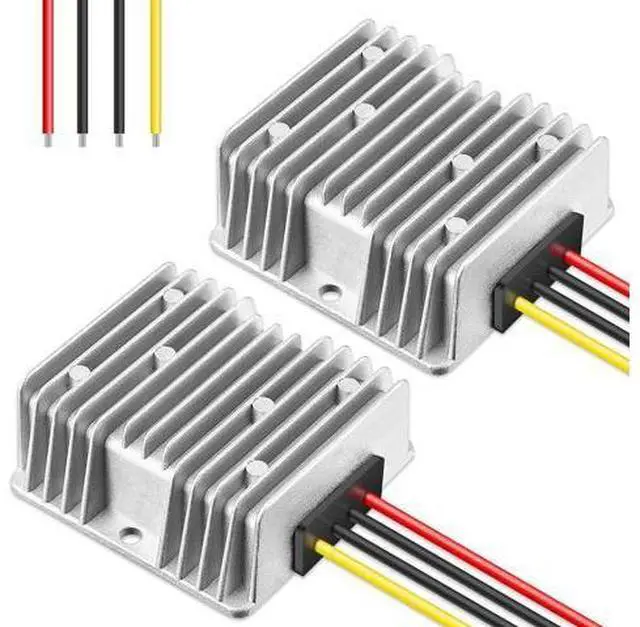 Main image of Dreyoo 2 Pack 36V 48V to 12V Converter Golf Cart Voltage Reducer, 10A 120w DC to DC Buck Converter 12 Volt Voltage Regulator for Golf Cart Club Car Audio LED Strip Light Universal Power Stabilizer