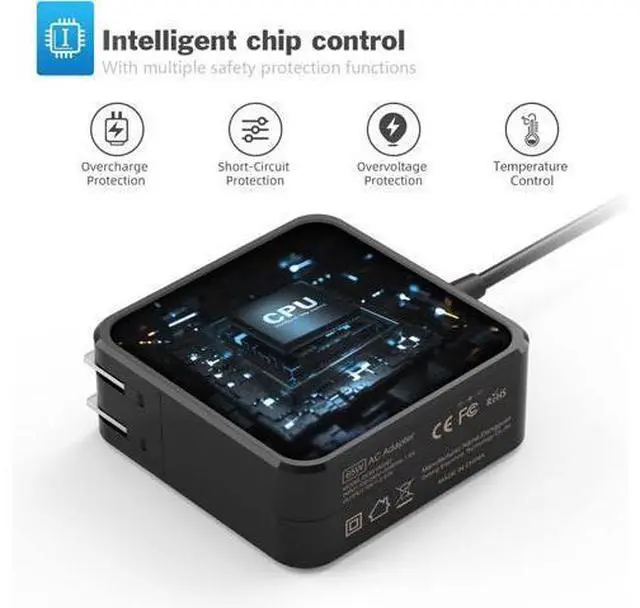 Alt view image 5 of 7 - 19V Laptop Charger for Gateway Gateway GWTN156-1 GWTN156-5 GWTN156-4 GWTN156-9 GWTN141-2 GWTN141-10 GWTN156-7 GWTN156-7 GWNC31514-BK Vaio FE 14 15 Gateway AC Adapter Power Cord