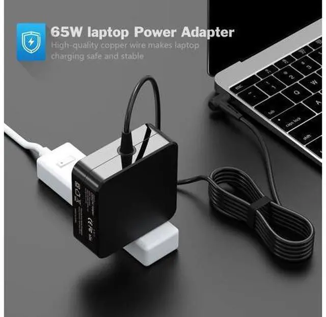 Alt view image 6 of 7 - 19V Laptop Charger for Gateway Gateway GWTN156-1 GWTN156-5 GWTN156-4 GWTN156-9 GWTN141-2 GWTN141-10 GWTN156-7 GWTN156-7 GWNC31514-BK Vaio FE 14 15 Gateway AC Adapter Power Cord