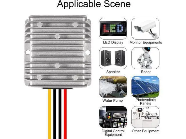 Alt view image 5 of 6 - DC Voltage Reducer Converter DC 8V-40V to 12V 10A 120W Reducer Power Converter Waterproof Regulator Module Transformer for Golf Cart Club Car (8V-40V to 12V 10A Converter)
