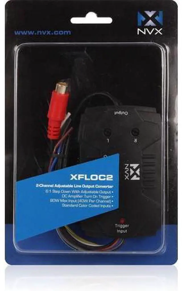 Alt view image 4 of 4 - NVX XFLOC2 2-Channel 80W Adjustable Line Output Converter with Remote Turn On