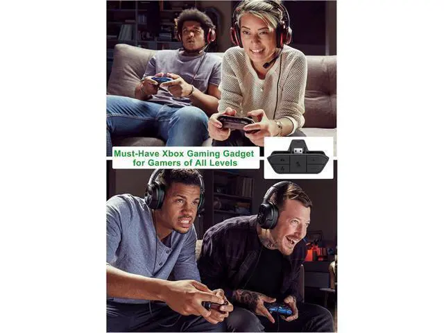 Alt view image 6 of 6 - Stereo Headset Adapter for Xbox One & Xbox Series X|S Controller - Adjust Audio Balance (Game Sound & Voice Chat), Volume, Mic Directly