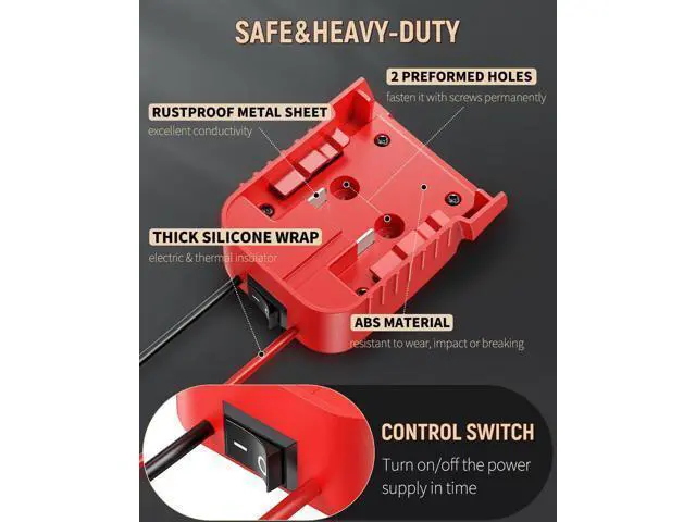 Alt view image 4 of 7 - Vibit 18 V to 12 V Step-Down Converter for Milwaukee M18 Battery, DC Power Adapter, Voltage Reducer Transformer 180 W Buck Converter Regulator for Golf Cart RC Car Truck Light & DIY