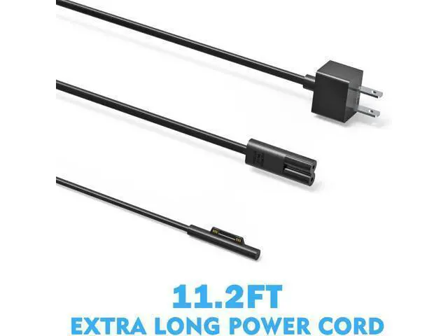 Alt view image 4 of 7 - Laptop Charger for Surface Pro 10/9/8/X/7/6/5/4/3, Microsoft Surface Laptop 6/5/Studio/4/Go/3/2, Surface Go 2/3, Surface Book 2/1, Adapter Power Support 65W 44W 36W with 11.2FT Cord&Travel Case