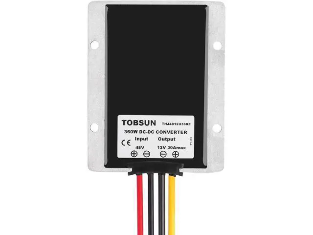 Alt view image 7 of 7 - BZONE 36V/48V to 12V 30A 360W Converter Voltage Reducer DC to DC Step Down Buck Converter 12V Golf Cart Voltage Regulator Waterproof Transformer for Golf Cart