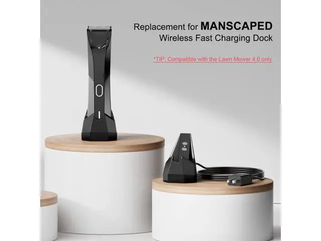 Alt view image 2 of 6 - Charging Dock Replacement for MANSCAPED 4.0, Wireless Charging Stand Base Compatible with MANSCAPED The Lawn Mower 4.0 Electric Groin Hair Trimmer Only