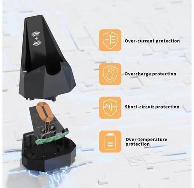 Alt view image 5 of 6 - Charging Dock Replacement for MANSCAPED 4.0, Wireless Charging Stand Base Compatible with MANSCAPED The Lawn Mower 4.0 Electric Groin Hair Trimmer Only